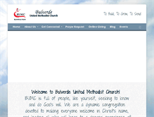 Tablet Screenshot of bulverdeumc.org